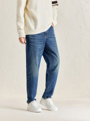 Men's Vintage Washed Straight Jeans