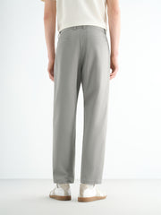 Men's Tencel Seersucker Cropped Tapered Pants
