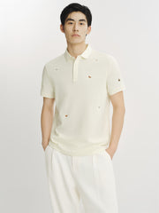 Men's Cooling Slim-Fit Embroidered Polo Shirt