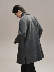 Men's  Split Pocket Wool Coat