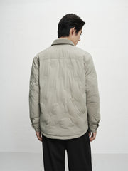 Men's Solid Lightweight Down Shirt Jacket