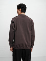 Men's Raglan-Sleeve Jacquard Zip-Up Knit Cardigan