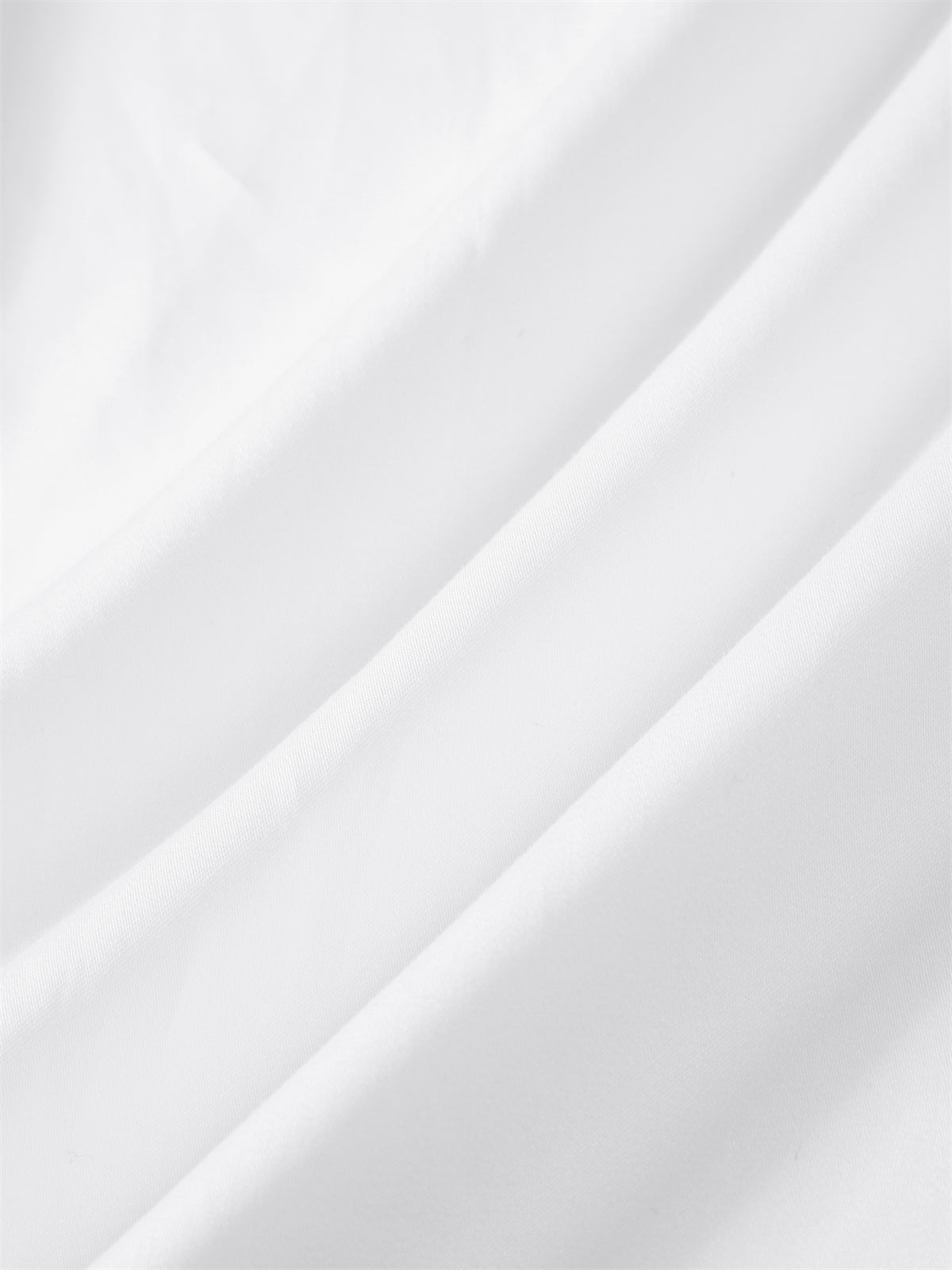 Men's Slim-Fit White Long-Sleeve Shirt