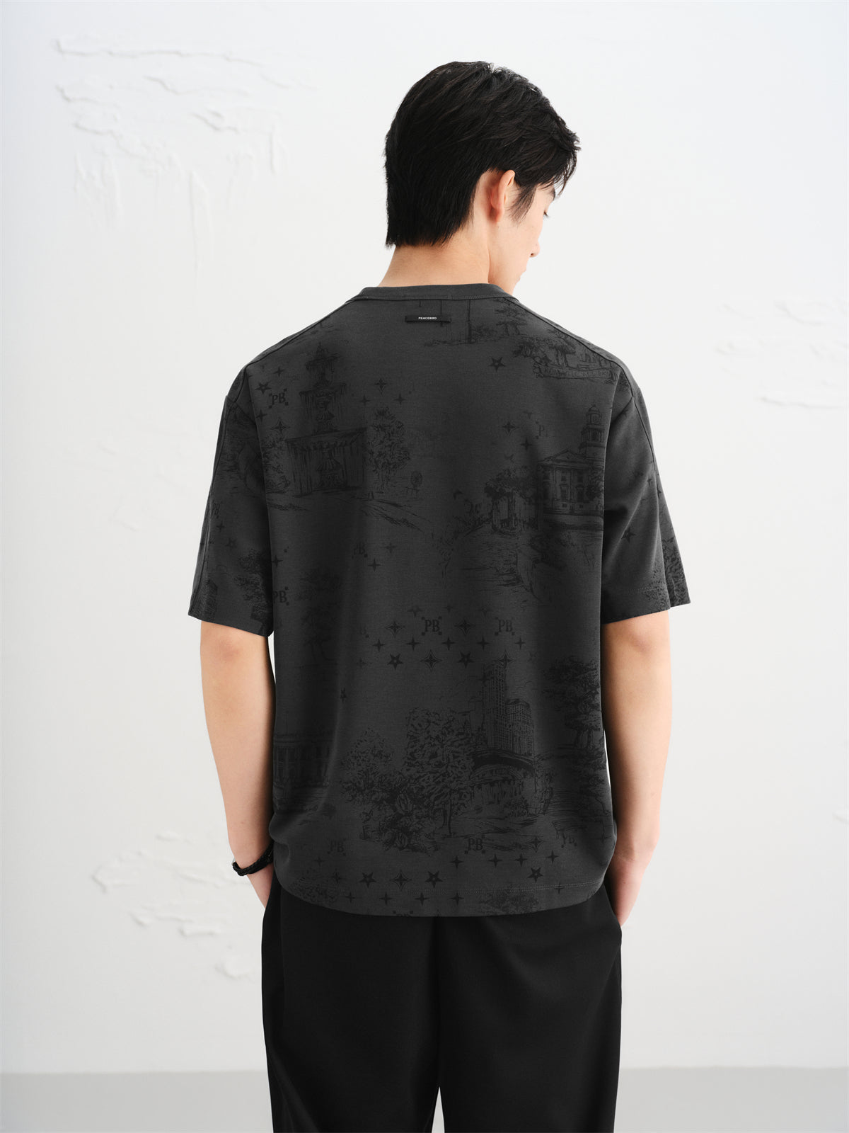 Men's Tonal Allover Print T-Shirt